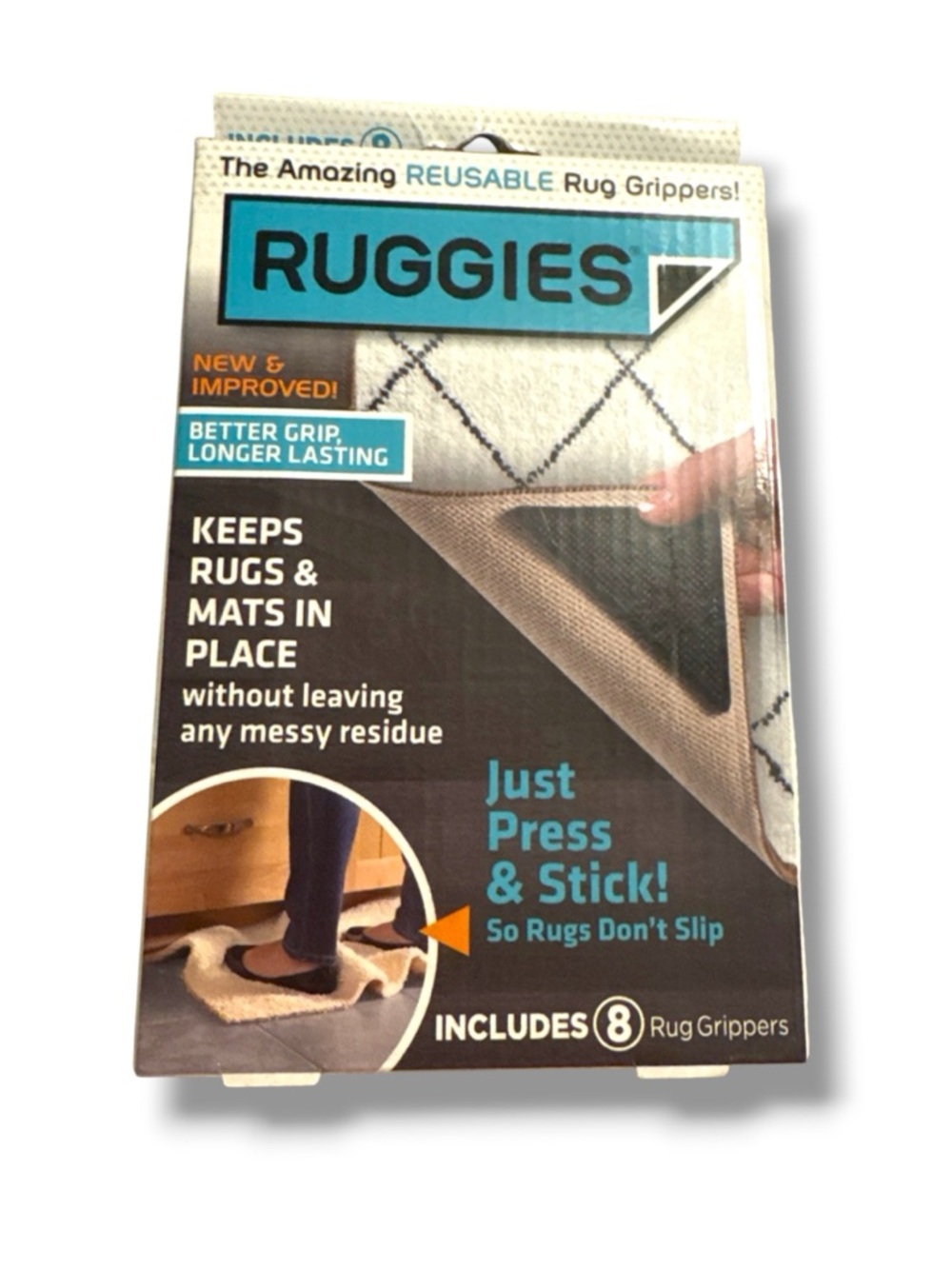 Reusable Rug Grippers - Beige (8 Pack)
